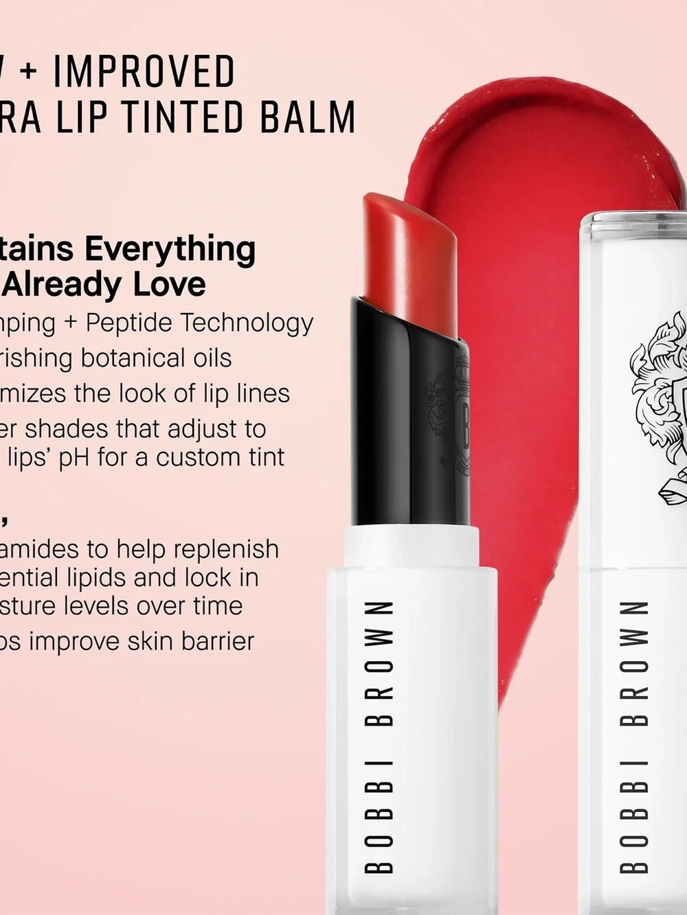 Bobbi Brown Extra Lip Tint - Bare Raspberry Peptide Plumping - Full Size - Boxed